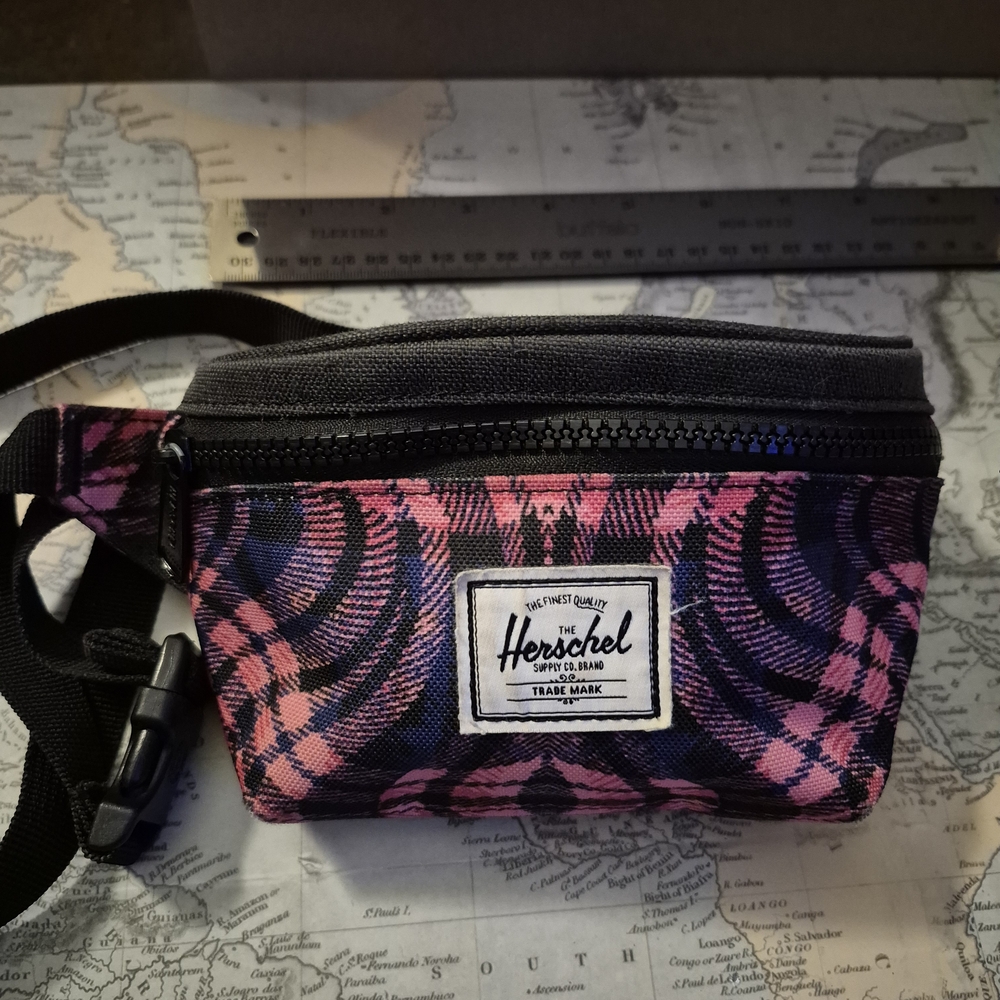 Herschel Pink and Black Crossbody Bag